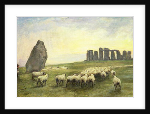 Returning Home, Stonehenge, Wiltshire, 1891 by Edgar Barclay