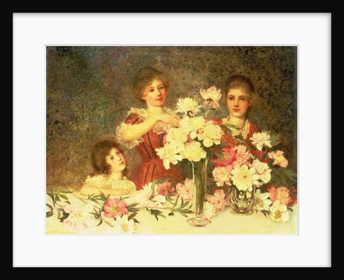 Arranging the Peonies, 1902 by George Carline