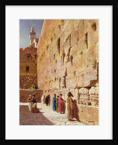 At The Wailing Wall, 1873 by Charles Robertson