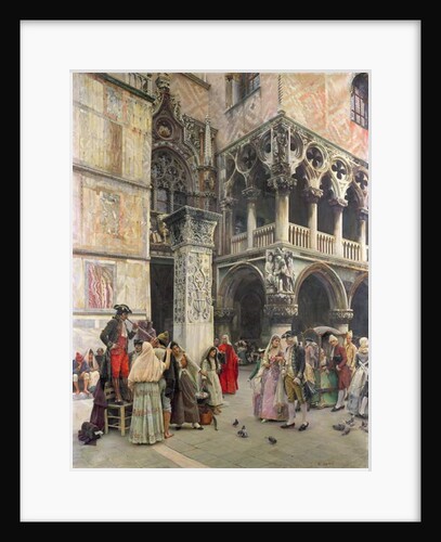 In the Piazzetta, Eighteenth Century, 1859-92 by William Logsdail