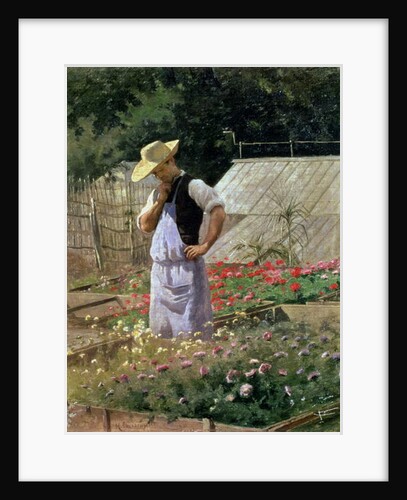 A Corner of the Rose Garden at Bagatelle by Henri-Adolphe Laissement