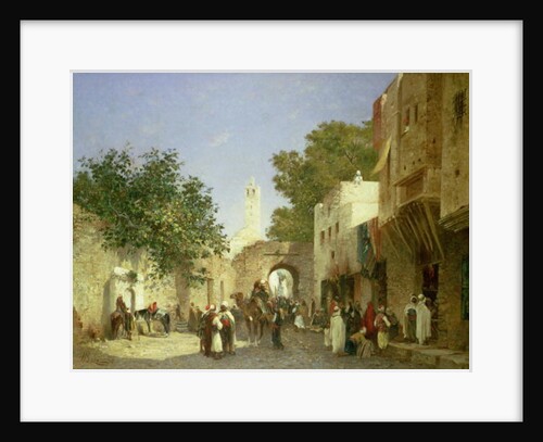 Arab Street Scene, 1872 by Honore Boze