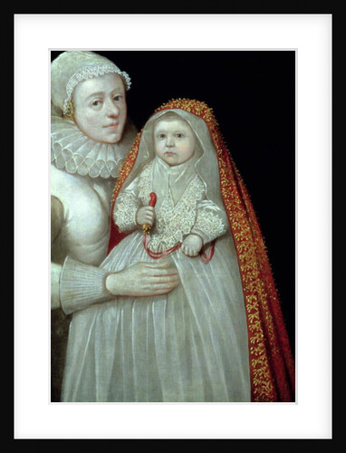 Christening, Portrait of A Mother And Child, c.1595 by English School