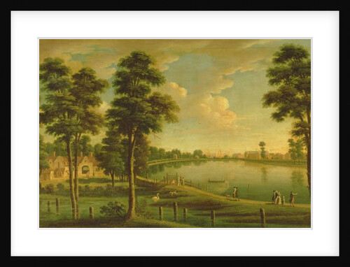 View of Chelsea Reservoir and Waterworks, with Westminster Abbey in the Distance, c.1725 by English School
