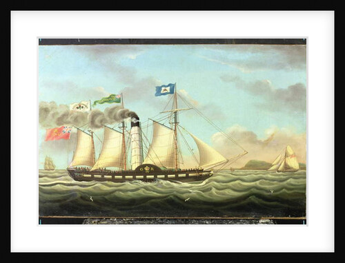The Steam Packet 'Saint Patrick' On The Liverpool To Dublin Run, 1827 by Miles Walters