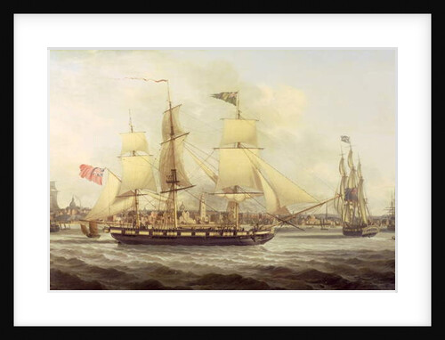 The Irish Packet in Two Positions Off Liverpool by Joseph Jenkinson