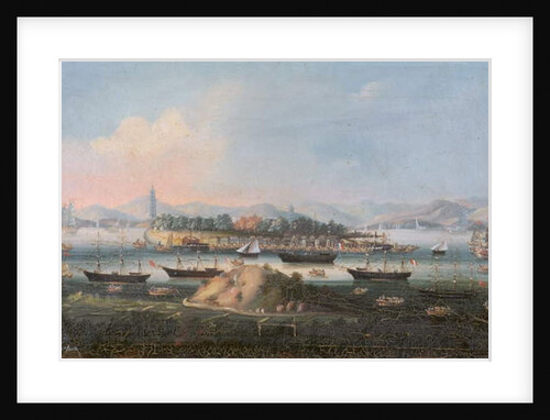 View of the Whampoa Rach from Dane's Island by Anglo-Chinese School