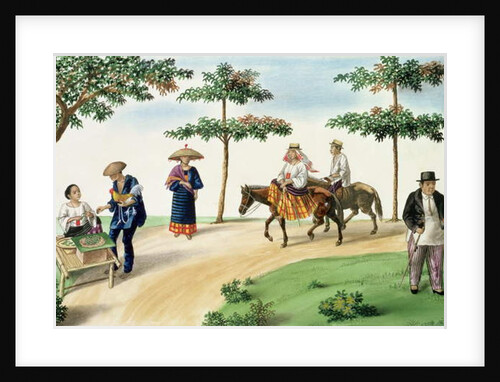 A Street Scene by Jose Honorato Lozano