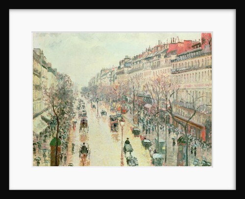 The Boulevard Montmartre, 1893 by Camille Pissarro