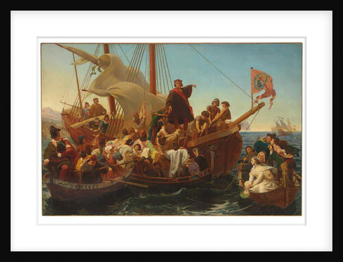 The Departure of Christopher Columbus from Palos in 1492, 1855 by Emanuel Gottlieb Leutze