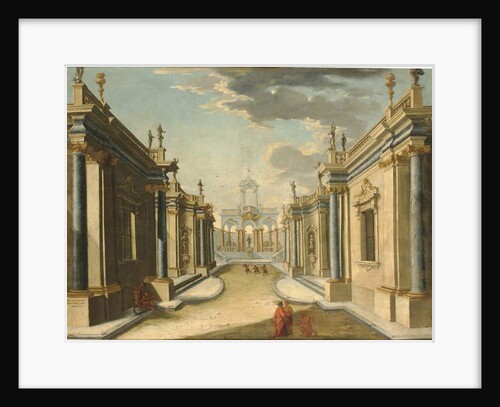 Architectural fantasy with the Daughters of Minyas from Ovid's 'Metamorphoses' by Giuseppe Antonio Landi