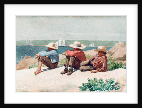 Watching Ships, Gloucester, 1875 by Winslow Homer