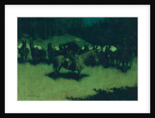Scare in a Pack Train, 1908 by Frederic Remington