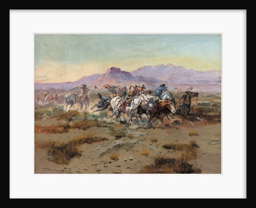 The Attack, 1900 by Charles Marion Russell