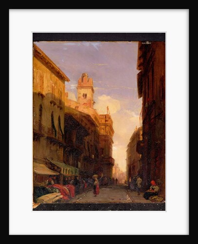 A View of Prince Maffei's Palace, Verona by Richard Parkes Bonington