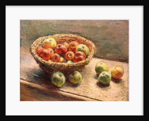 A Bowl of Apples; Le Panier de Pommes, 1880 by Claude Monet