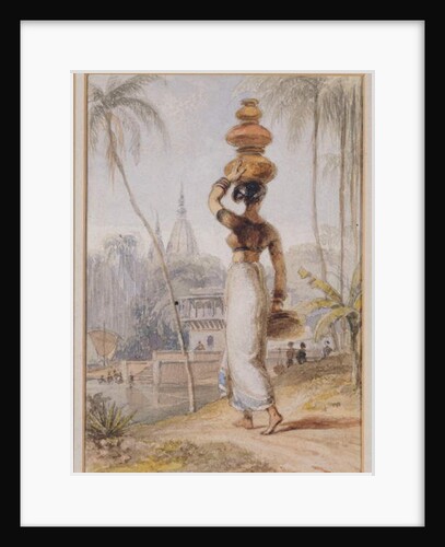 A Hindu Woman carrying a Waterpot by William Daniell