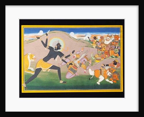 Kali Slaying Demons, c.1800-1820 by Indian School