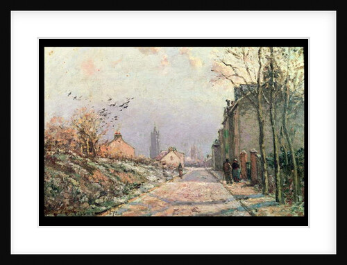 The Road, Effect of Winter; La Route, Effet d'Hiver, 1872 by Camille Pissarro