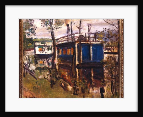 House Boats, Loch Lomond by George Leslie Hunter