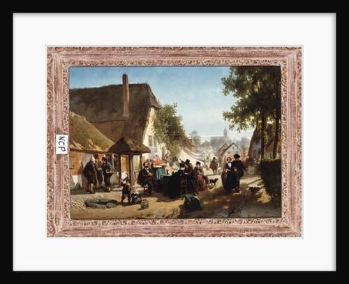 Lunch at the Inn, 1886 by Florent Nicolas Crabeels