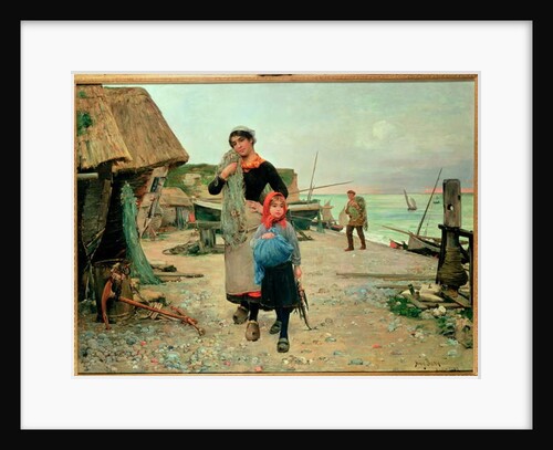 Fisherfolk Returning with their Nets, 1882 by Henry Bacon