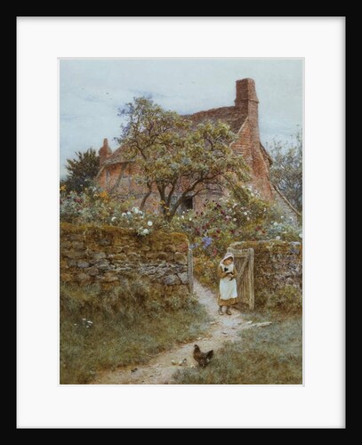 The Black Kitten by Helen Allingham