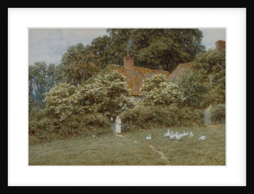 A Cottage at Farringford, Isle of Wight by Helen Allingham