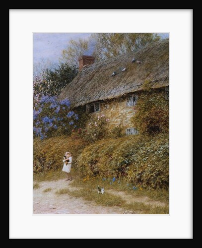 Old Cottage at Freshwater, Isle of Wight by Helen Allingham