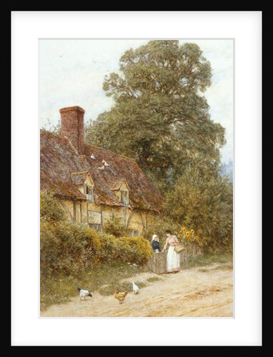 Old Post Office, Brook, near Witley by Helen Allingham