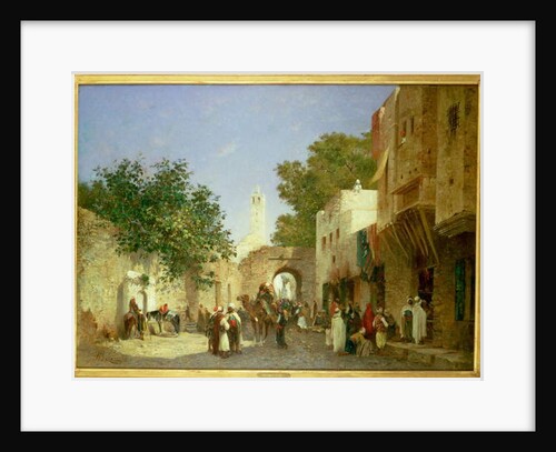 An Arab Street Scene, 1872 by Honore Boze