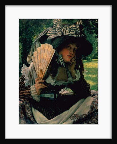 Girl with a Fan, 1870-1871 by James Jacques Joseph Tissot