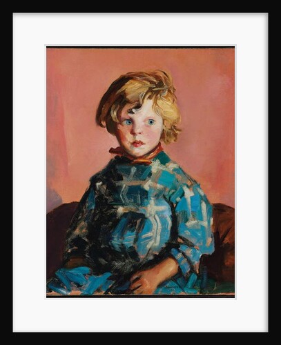 The Blue Plaid Dress, 1927 by Robert Cozad Henri