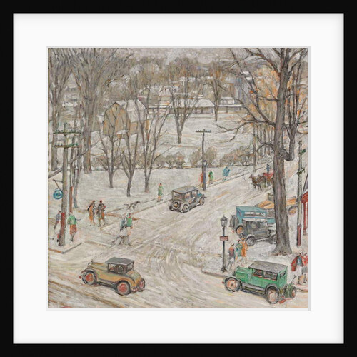 Street Scene in Winter by Robert Reid