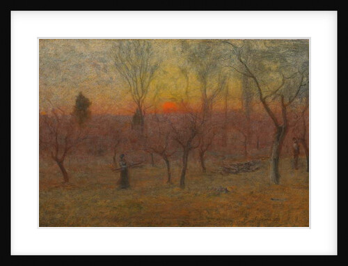 Gathering Wood, Montclair, New Jersey, 1889 by George Snr. Inness