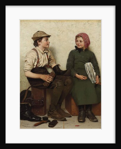 Tete a Tete, c.1888-1890 by John George Brown