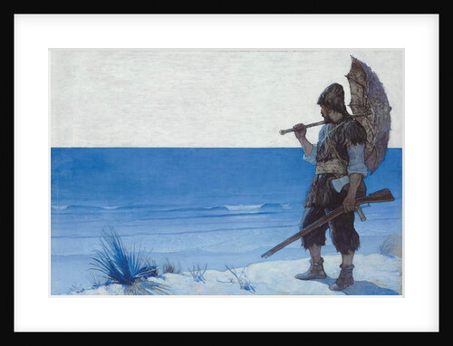 Robinson Crusoe: Endpaper, 1920 by Newell Convers Wyeth