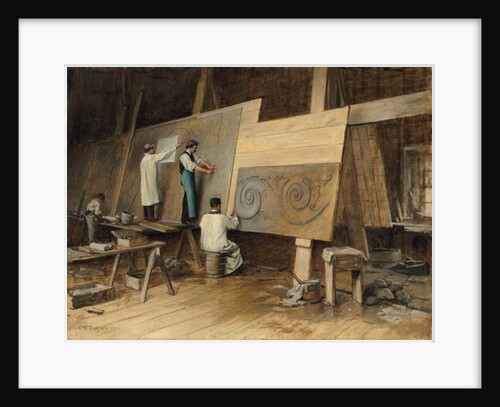 Artist Executing Designs for the Worlds Columbian Exposition, Chicago, 1893, 1894 by Charles Yardley Turner
