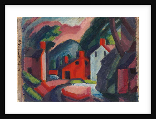 View of Lehnenburg, Pennsylvania, 1914 by Oscar Florianus Bluemner