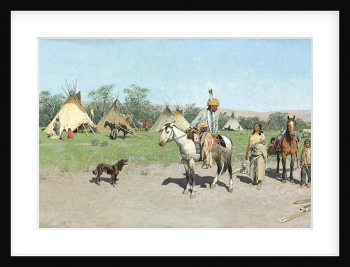 In Pastures New, 1895 by Henry Francois Farny