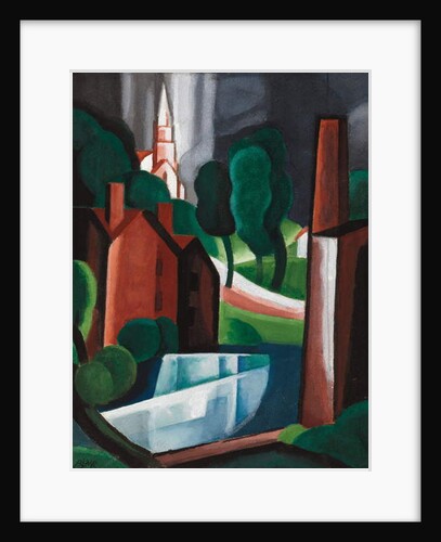 New Hampshire Town, 1931 by Oscar Florianus Bluemner