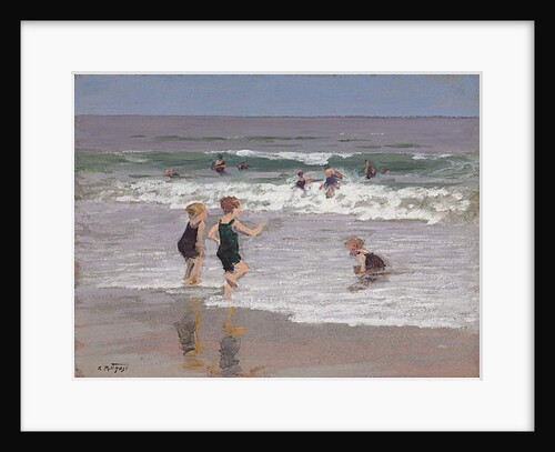 Children Playing in Surf by Edward Henry Potthast