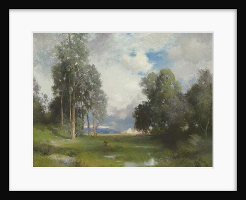 Santa Barbara Mission, 1916 by Thomas Moran