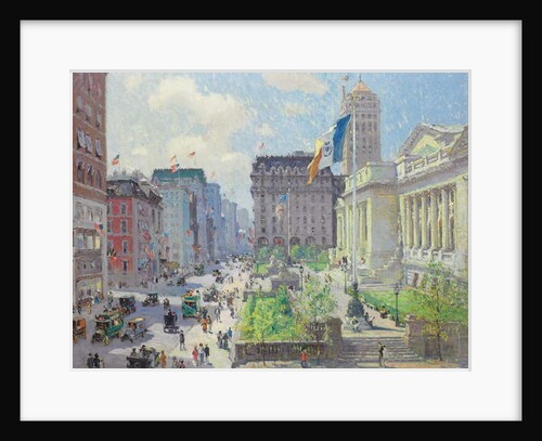 New York Public Library by Colin Campbell Cooper