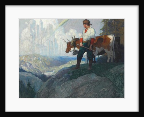 The Pioneer and the Vision, c.1918 by Newell Convers Wyeth