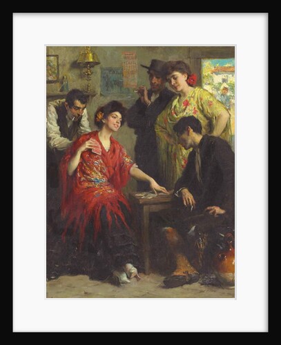 The Card Players, 1905 by Francis Luis Mora
