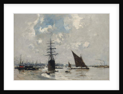 Ships on the Thames by Frank Myers Boggs