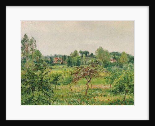 June, Rainy Weather, Eragny; Juin, temps pluvieux, Eragny, 1898 by Camille Pissarro
