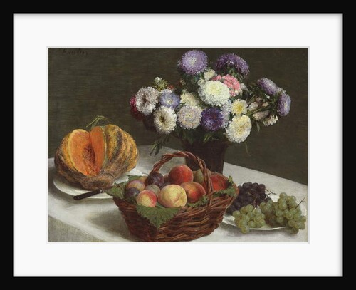 Flowers and Fruits, 1865 by Ignace Henri Jean Fantin-Latour