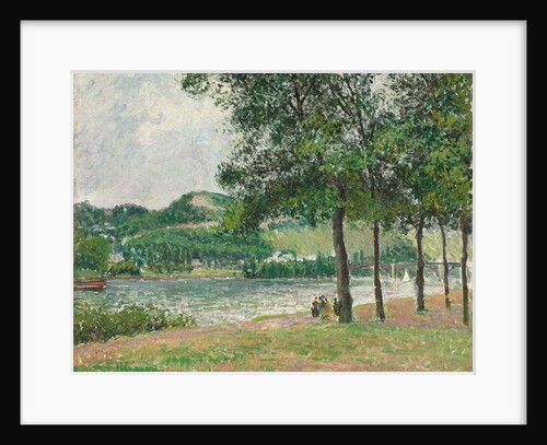 The Cours-la-Reine at Rouen, Overcast; Le Cours-la-Reine a Rouen, Temps Gris, 1898 by Camille Pissarro